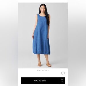 Eileen Fisher linen lantern dress NWT